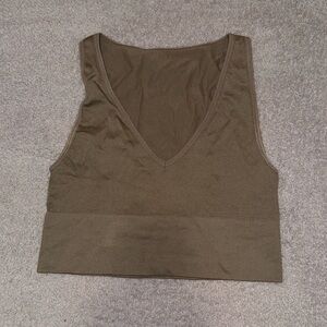 Tan crop top